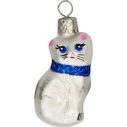 Gablonzer Katze weiß-blau