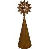 Dewoga Edelrost Zaunhocker "Blume"